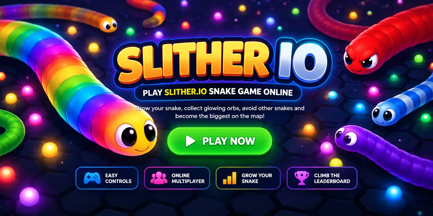 Slither IO online snake game on slither-game.io